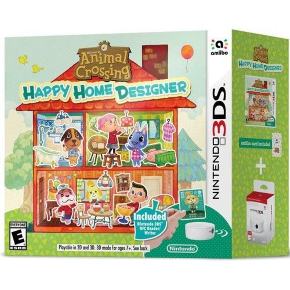 Nintendo Animal Crossing: Happy Home Designer w NFC Reader/Writer 3DS Amiibo Crd